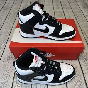 Size 9 Women's 7.5 Men's - Nike Dunk High White / Black With Box